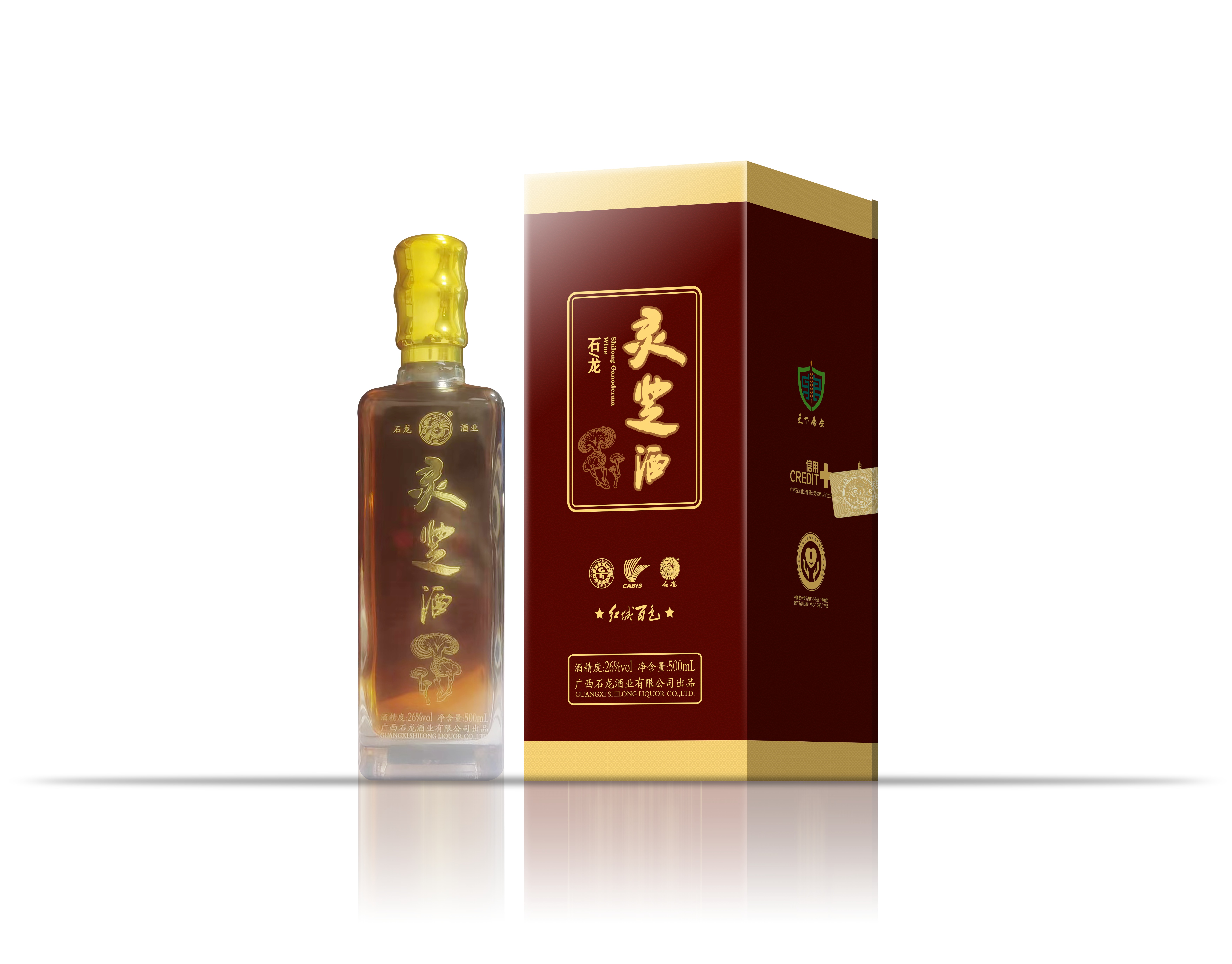 26度野生灵芝酒 500ml